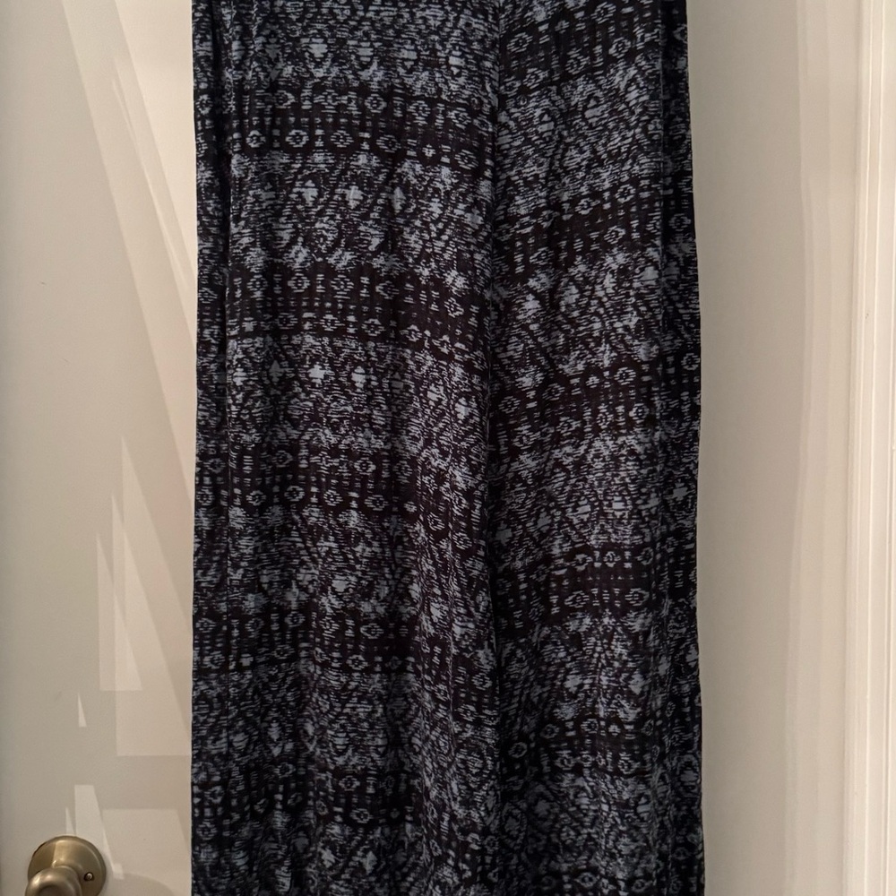 LuLaRoeNatalie  Blue Patterned Jumpsuit
